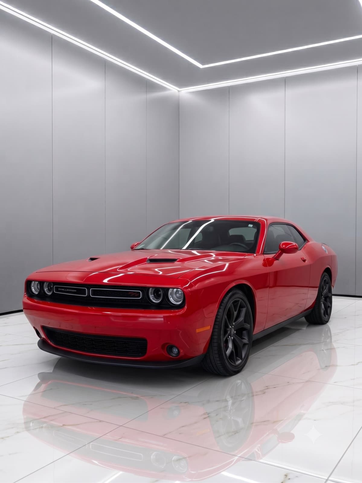 Pintura de rines en negro satinado en Dodge Challenger — New Gen Customs Guadalajara